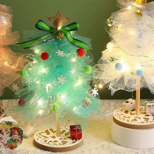#(Grøn) DIY Juletræ Børns Håndværk Legetøj#