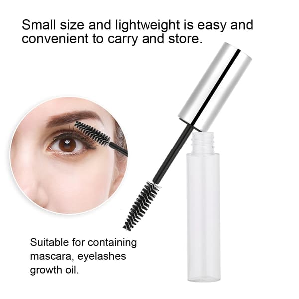5 Colors 10ml Empty Mascara Tube with Eyelash Brush Empty Mascara Container Bottle #1