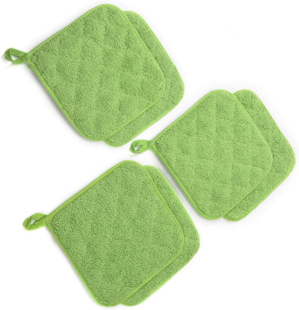 Potholder Set, 6-Pack Heat Resistant Potholder Trivets Pur DXGHC