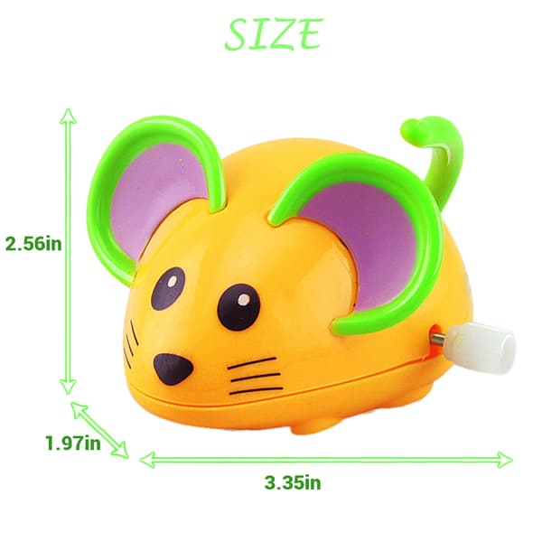 Cute Cartoon Rat Wind-Up Toy Running Clockwork Mouse Educational Toy Kids Gift