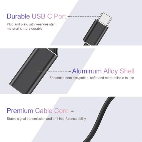 USB C till HDMI-adapter 4K för Mac OS, Typ C till HDMI-adapter