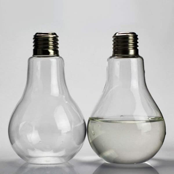 Transparent glasbordsvas glödlampa för växter blommor trädgårdsbröllopsdekoration