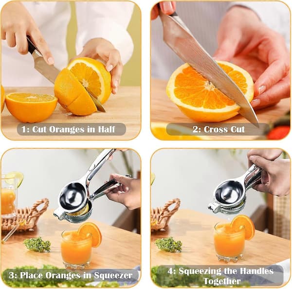 Citronpress av högsta kvalitet, maximal effektivitet, ergonomisk design och multifunktionell pressning, hållbar köksutrustning