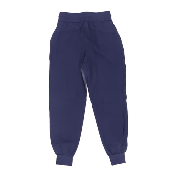 Sports Running Pants Polyester Quick Dry Breathable Drawstring Training Trousers Navy Blue S