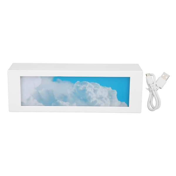 Blue Sky Night Light USB Rechargeable Night Lamp 3 Levels Adjustable Brightness Night Light Decoration for Bedside Table