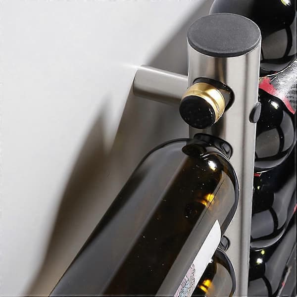 High Quality Stainless Steel Wine Rack Wine Rack Bar Wall Mounted Household Storage Kitchen