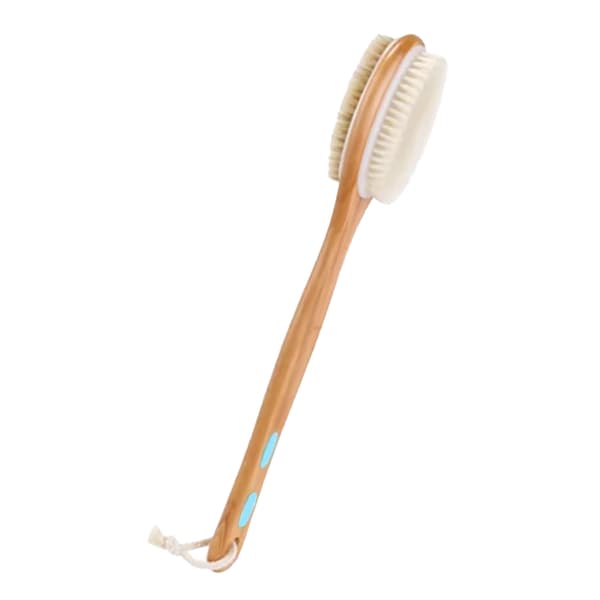 Double-sided shower brush deep cleansing massage promotes blood circulation back scrub bath brush
