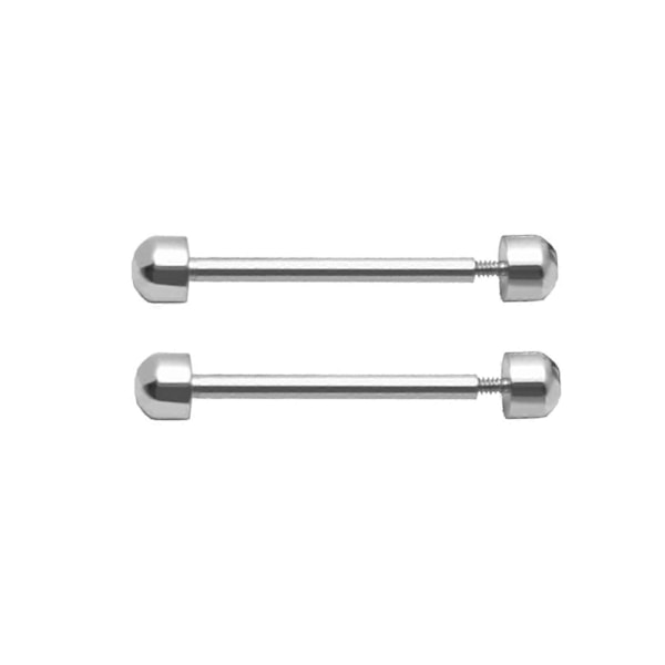1 Par Urreimsskruer for Smartklokke Armbånd Spenne Friksjon Tube db Sølv Silver 16mm