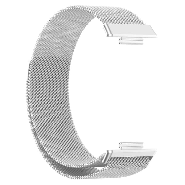 Til Huawei Watch Fit 2 armbånd i rustfrit stål_yux Sølv Silver