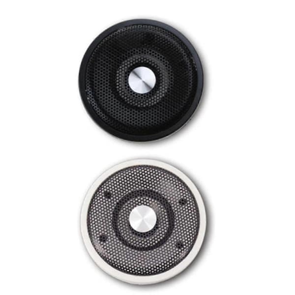 1 Pair Waterproof 4Ohm 15W Full Marine Boat Ceiling Wall Speaker Lawn J60A (Black)
