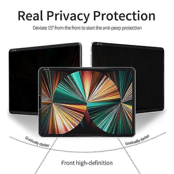 For iPad Pro 13 (2024) Anti-Spy Screen Protector Paperfeel Matte PET Screen Film