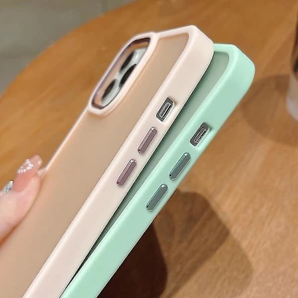 Til iPhone 15 Pro Max Skjold Hudfølelse PC + TPU Telefoncover