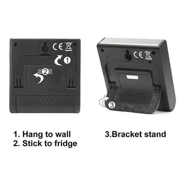 2 Pieces Kitchen Clock Digital Timer Kitchen Clock Stopwatch Digital Timer with Magnet Egg Timer Digital Kitchen Clock