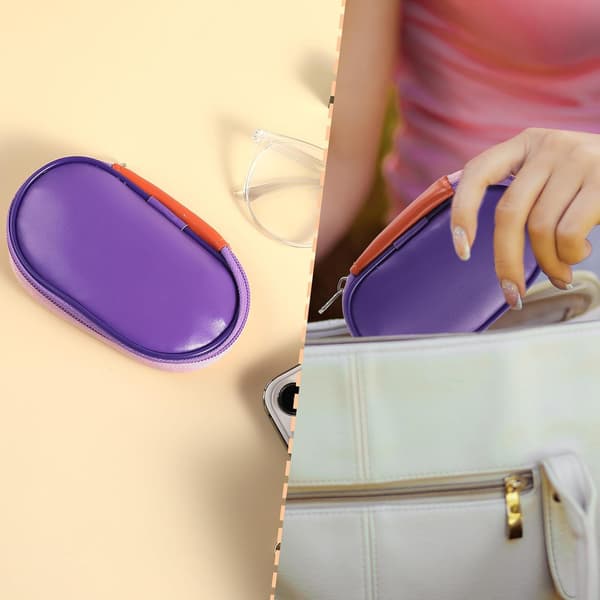 10 Pcs Travel Makeup Brush Set Colorful Mini Makeup Brushes with Makeup Brush Bag