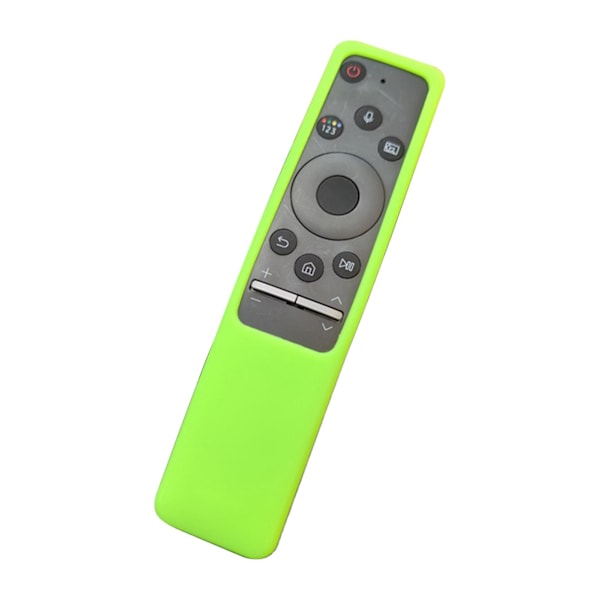 Fjärrkontrollsskydd Mjukt Vattentätt Silikon Tjockt Anti-fall Fjärrkontrollsskydd För Samsung Q70q60q80 [DB] Fluorescent Green