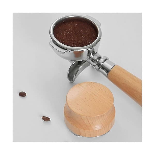 Kaffenivellerer Espresso Tamper Håndtamper Tilbehør, justerbar dybde, rustfritt stål for kaffe
