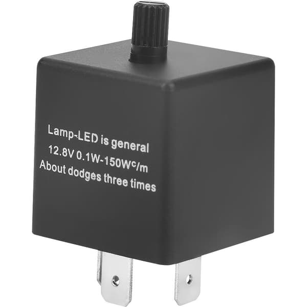CF13 KT 3-pin justerbart LED-blinkersrelä för blinkersljus Hyper Flash Fix