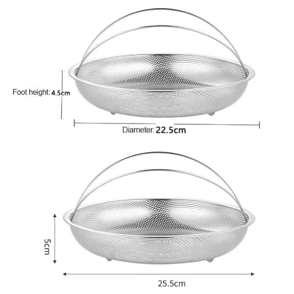 Matlagingskurv Trykkoker Dampkurv 22,5CM 22,5CM 22,5cm