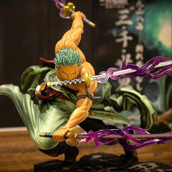 Animefigur Sauron Tre Sværd Stil Statue Figur Realistisk Karaktermodel Ornamenter