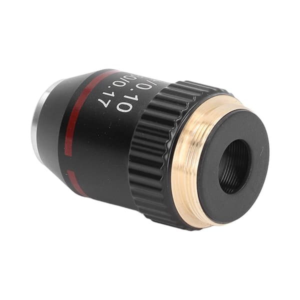 Achromatic Microscope Objective 4X High Magnification Lens 20.2mm Interface Thread Standard RMS