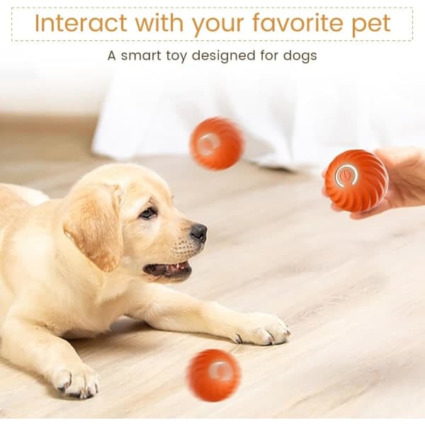 Interactive Dog Toy Dog Ball, Durable Active Rolling Ball Evil Ball orange orange