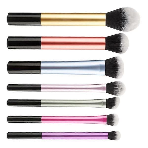 RAINBOW PASTEL MAKEUP BRUSHES - 7 PCS
