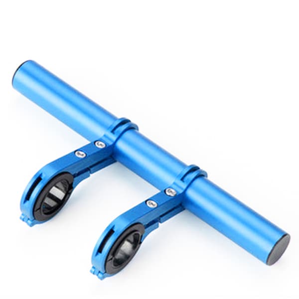 Multifunctional Bicycle Handlebar Extension Frame, Extension Bracket, Bike Light, Flashlight Holder, Bicycle Equipment, Blue Double Bracket (20m)
