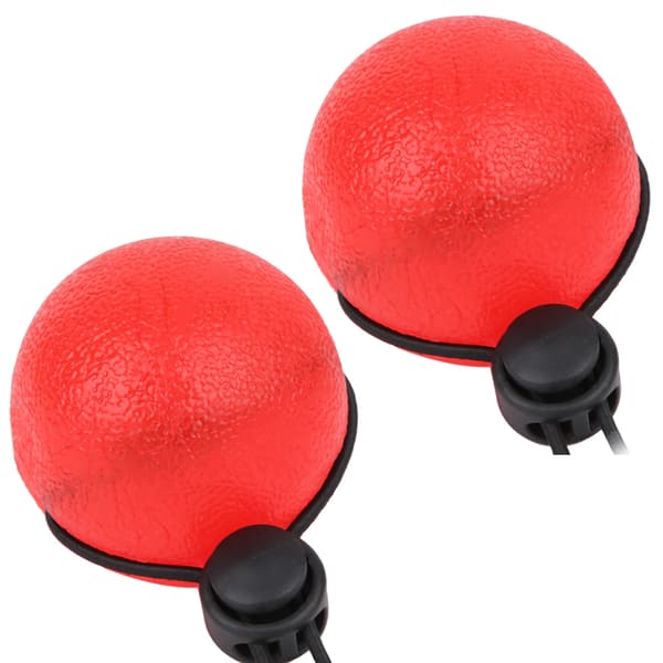 2pcs Silicone Hand Grip Balls for Pressure Reduction Wrist Training Massage Recovery Tool Red 25 Degrees