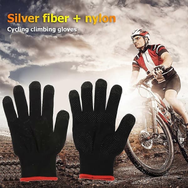 Gaming Cykelhandsker Spilcontroller Svedafvisende Ridsefri Følsom Touchscreen Gaming Finger Tommelfinger Ærmehandsker