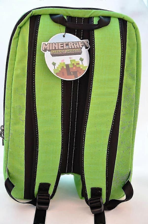 Minecraft School Backpack Creeper Waterproof Boy Sports Storage Bag