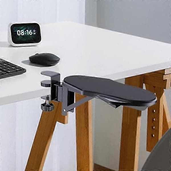 1 stk. Computerarmstøtte til skrivebord, ergonomisk albuestøtte til hjemmet, foldbar roterende model