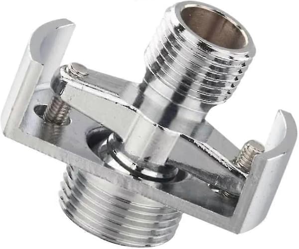 Beito Eccentric Screw Corner Faucet Adjustable Short Intake Pipe Angled Bent Foot Shower Head Accessories (silver) (1 pc)