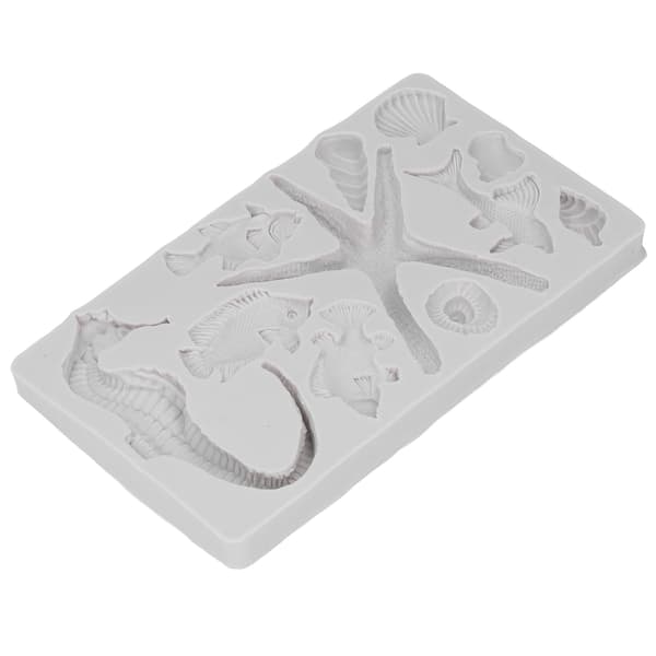 Silikoneform Grå DIY Søpindsvin Søhest Form Genanvendelig Non Stick Elastisk Silikone Kage Chokolade Isbit Fondant Form