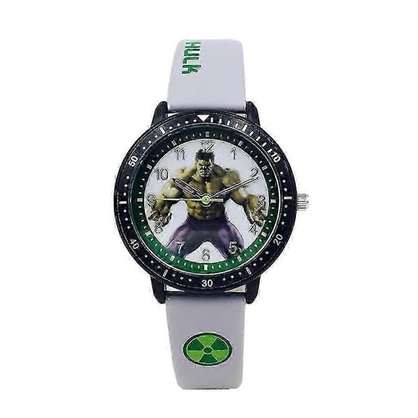 Barn Gutter Spider-Man Thor Hulk Quartz Klokke Superhelt Tegneserie Quartz Armbåndsur Gaver Grå Grey