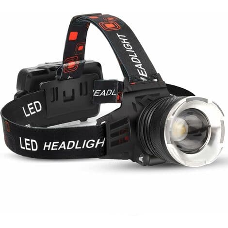 90 000 Lumen LED-hodelykt, 5 moduser, USB-oppladbar og vanntett-FX-