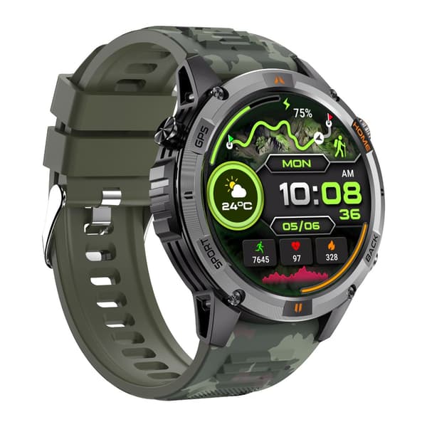 Multifunktionelt Smartwatch med hjertefrekvens, blodtryk og søvnovervågning kompatibelt med GloryFit APP Grøn Green