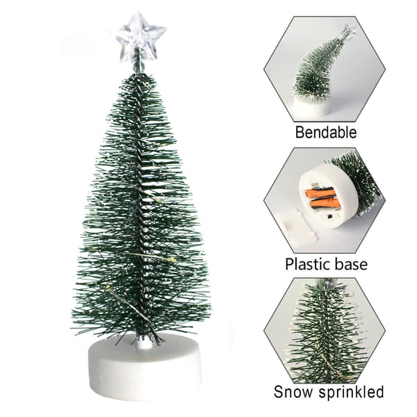 3-pack LED-julklappsträdsträngljus för lägenhet och innergård H