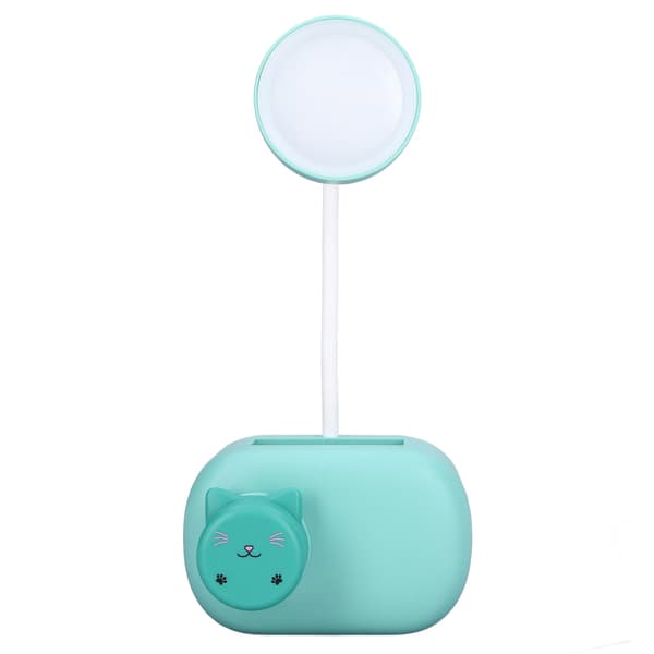 Table Lamp Flexible Hose Foldable Portable Stylish Lovely Lighting Tool for Dorms Office E39 Kitten Blue