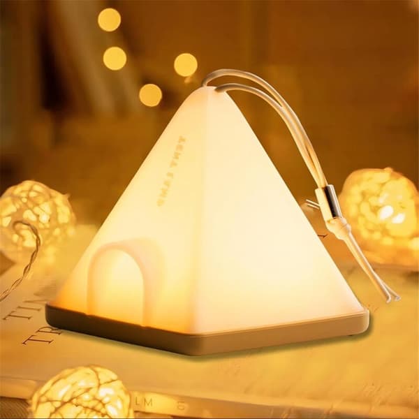 Night light, can be turned off regularly, portable night light, 360° eye-friendly lighting and long-lasting portable handle