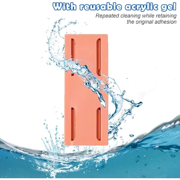 Wall Mounted Power Strip Holder, behone Punch-Free Self-Adhesive Socket