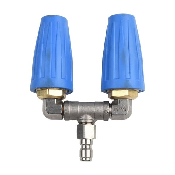 Dobbelt dyse Turbo til renere, 4000 Psi tryk roterende, 1/4 tomme spray