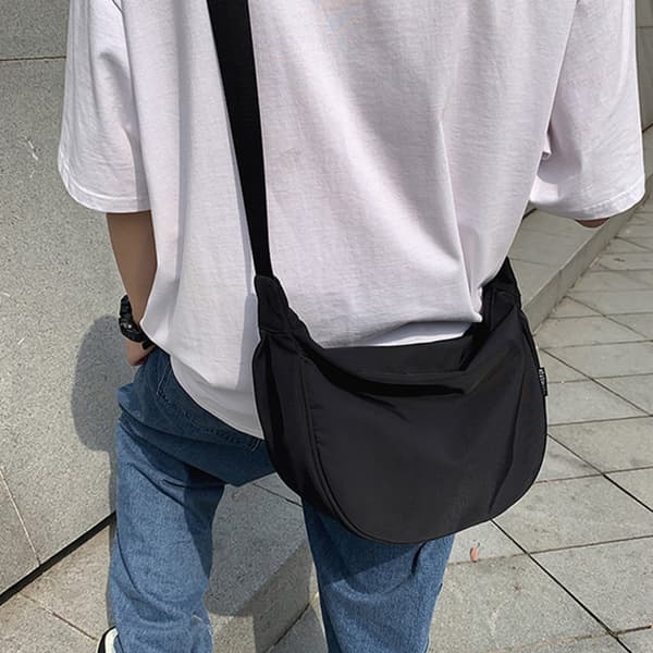 Nylon skuldertaske - Hverdagscrossbody-taske til kvinder