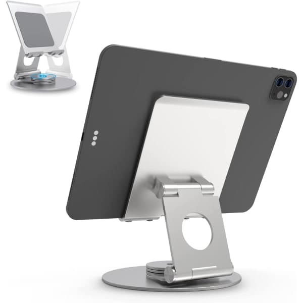iPad-stativ drejeligt, aluminiumstativ til tablet