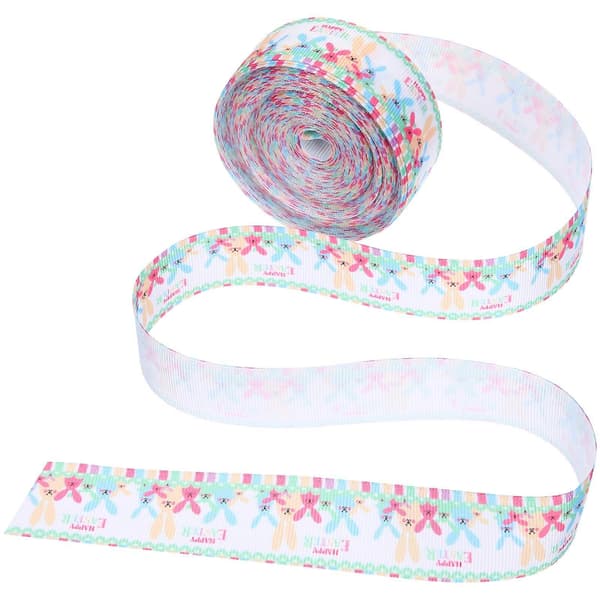 1 Roll Easter DIY Ribbon Craft Ribbon Decorative Wrapping Ribbon Roll for Gift