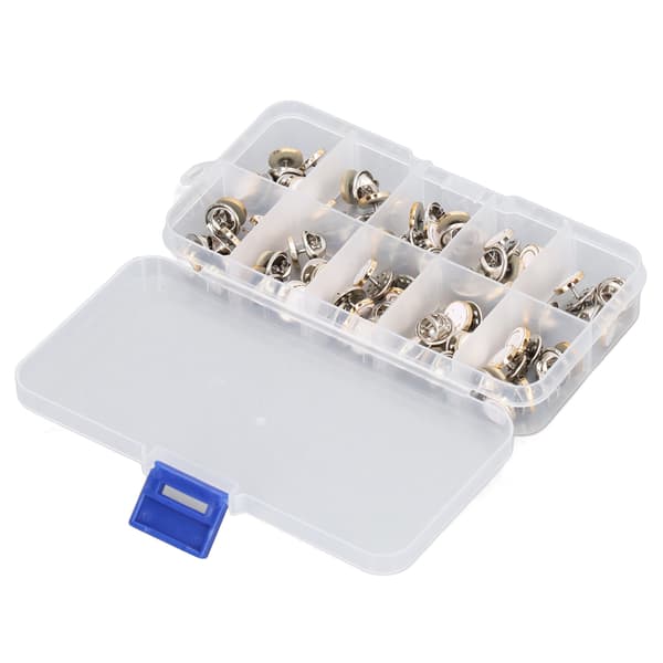 150 pcs Brooch Button Invisibility Anti-Exposure White Smiling Face Hidden Snap Button Removable Pins for DIY Crafts