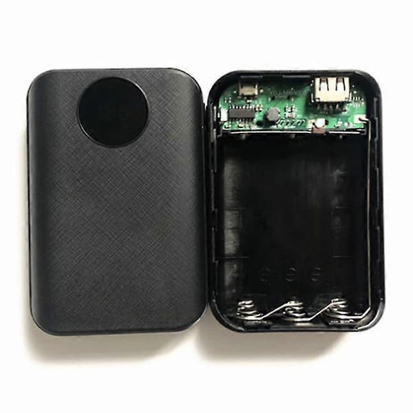 Battery Box 3x18650 with DIY Smart Charger Fast Charger LED Light for Mobile Phone