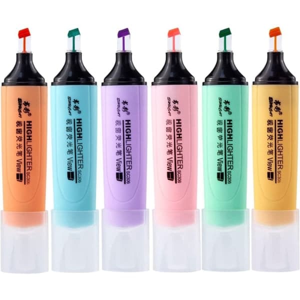 st Pastel Highlighters Overstrygningspenne Markørpen