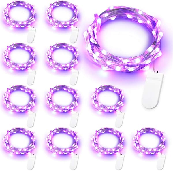 Lilla fe-lyskæde, 12 stk. med 20 LED-pærer, 2 meter