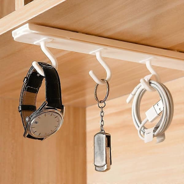 Punch-free Hanger Hook Extendable HIPS High Hardness Up and Down Wall Hook for Kitchen