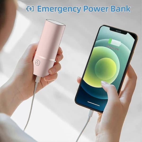 Portable Handheld Fan, Powerful Personal Mini Fan Hand Fan 2 Speeds Adjustable USB Rechargeable-QJWL